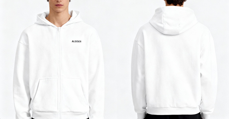 Oversize Jacke Alsider Weiß