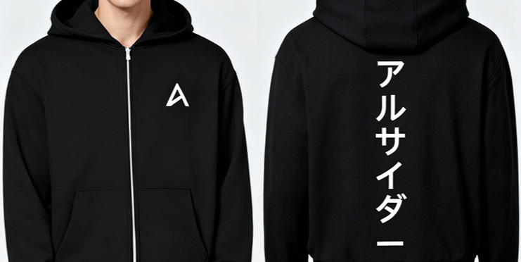 Oversize Jacke Alsider Japan Schwarz