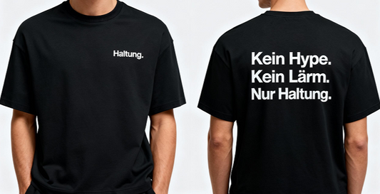 Oversize T-Shirt Haltung!